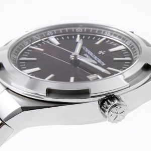 VC Overseas 4500V/110A-B146 SS MKSF 1:1 Best Edition Cadran maro pe brățară SS A5100 - Super Clone Watch | 1:1 Best Version