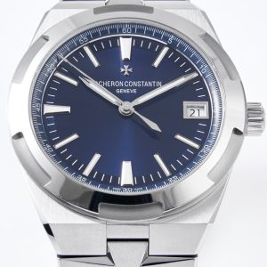 VC Overseas 4500V SS MKSF 1:1 Best Edition Blue Dial on SS Bracelet - Super Clone Watch | 1:1 Best Version