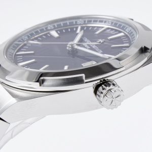 VC Overseas 4500V SS MKSF 1:1 Best Edition Blue Dial on SS Bracelet - Super Clone Watch | 1:1 Best Version