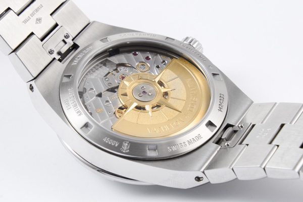 VC Overseas 4500V SS MKSF 1:1 Best Edition Blue Dial on SS Bracelet - Super Clone Watch | 1:1 Best Version