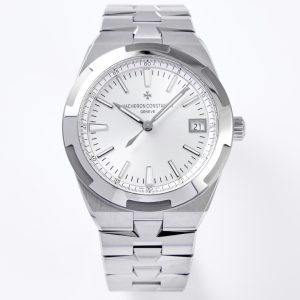 VC Overseas 4500V/110A-B126 SS MKSF 1:1 Best Edition White Dial on SS Bracelet A5100 - Super Clone Watch | 1:1 Best Version