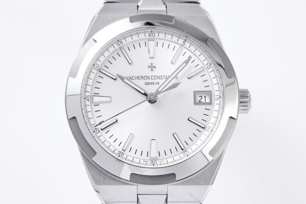 VC Overseas 4500V/110A-B126 SS MKSF 1:1 Best Edition White Dial on SS Bracelet A5100 - Super Clone Watch | 1:1 Best Version
