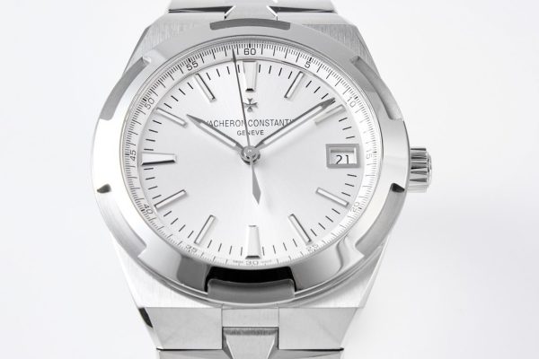 VC Overseas 4500V/110A-B126 SS MKSF 1:1 Best Edition White Dial on SS Bracelet A5100 - Super Clone Watch | 1:1 Best Version