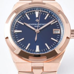 VC Overseas 4500V RG MKSF 1:1 Best Edition Blue Dial on RG Bracelet A5100 - Super Clone Watch | 1:1 Best Version