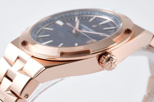 VC Overseas 4500V RG MKSF 1:1 Best Edition Blue Dial on RG Bracelet A5100 - Super Clone Watch | 1:1 Best Version