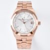 VC Overseas 4500v RG MKSF 1:1 Best Edition White Dial on RG Bracelet A5100 - Super Clone Watch | 1:1 Best Version