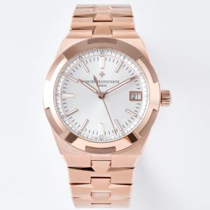 VC Overseas 4500v RG MKSF 1:1 Best Edition White Dial on RG Bracelet A5100 - Super Clone Watch | 1:1 Best Version