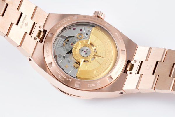 VC Overseas 4500v RG MKSF 1:1 Best Edition White Dial on RG Bracelet A5100 - Super Clone Watch | 1:1 Best Version