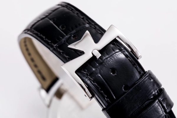 VC Patrimony 81180 SS MKSF 1:1 Best Edition White Dial on Black Leather - Super Clone Watch | 1:1 Best Version