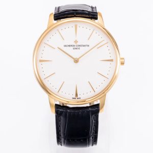 VC Patrimony 81180 RG MKSF 1:1 Best Edition White Dial on Brown Leather - Super Clone Watch | 1:1 Best Version