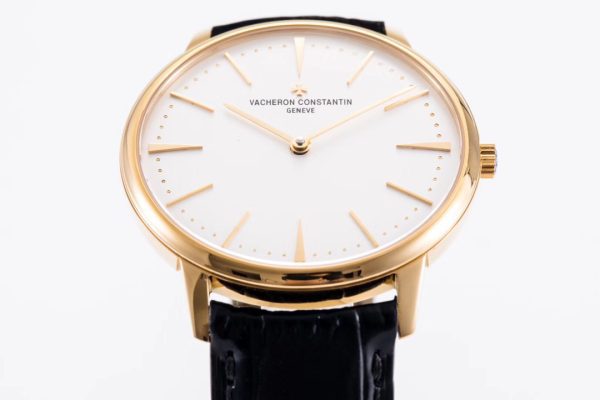 VC Patrimony 81180 RG MKSF 1:1ベストエディション ホワイトダイアル ブラウンレザー - スーパークローンウォッチ｜1:1ベストバージョン