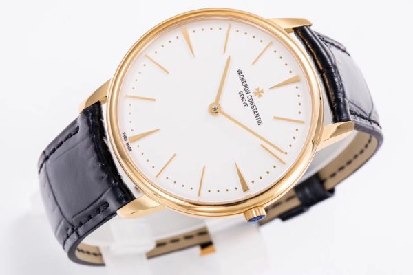 VC Patrimony 81180 RG MKSF 1:1ベストエディション ホワイトダイアル ブラウンレザー - スーパークローンウォッチ｜1:1ベストバージョン