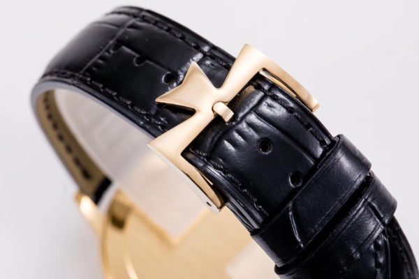 VC Patrimony 81180 RG MKSF 1:1ベストエディション ホワイトダイアル ブラウンレザー - スーパークローンウォッチ｜1:1ベストバージョン