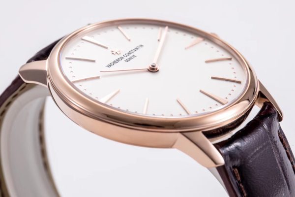 VC Patrimony 81180 RG MKF 1:1 Best Edition White Dial on Brown Leather - Super Clone Watch | 1:1 Best Version