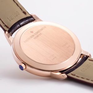 VC Patrimony 81180 RG MKF 1:1 Best Edition White Dial on Brown Leather - Super Clone Watch | 1:1 Best Version