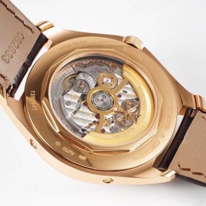 VC Fiftysix Complete Calendar 4000E RG 40mm ZF 1:1 Best Edition Brorn Dial on Brown Leather Strap - Super Clone Watch | 1:1 Best Version