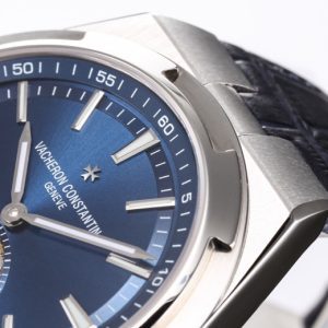 VC Overseas Tourbillon Ref 6000V SS BBRF 1:1 Best Edition Blue Dial on Black Leather Straps Tourb - Super Clone Watch | 1:1 Best Version