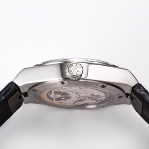 VC Overseas Tourbillon Ref 6000V SS BBRF 1:1 Best Edition Blue Dial on Black Leather Straps Tourb - Super Clone Watch | 1:1 Best Version