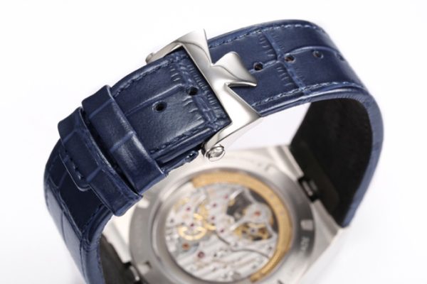 VC Overseas Tourbillon Ref 6000V SS BBRF 1:1 Best Edition Blue Dial on Black Leather Straps Tourb - Super Clone Watch | 1:1 Best Version