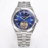 VC Overseas Tourbillon Ref 6000V/110A-B544 SS BBRF 1:1 Best Edition Blue Dial on SS Bracelet Tourb - Super Clone Watch | 1:1 Best Version
