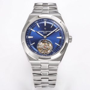 VC Overseas Tourbillon Ref 6000V/110A-B544 SS BBRF 1:1 Best Edition Blue Dial on SS Bracelet Tourb - Super Clone Watch | 1:1 Best Version