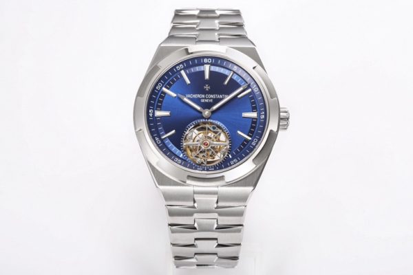 VC Overseas Tourbillon Ref 6000V/110A-B544 SS BBRF 1:1 Best Edition Blue Dial on SS Bracelet Tourb - Super Clone Watch | 1:1 Best Version