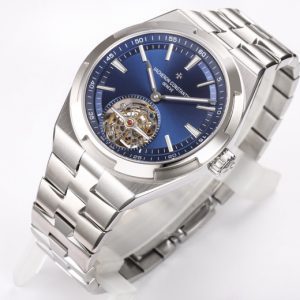 VC Overseas Tourbillon Ref 6000V/110A-B544 SS BBRF 1:1 Best Edition Blue Dial on SS Bracelet Tourb - Super Clone Watch | 1:1 Best Version