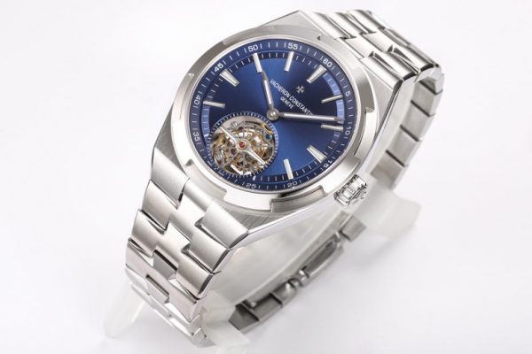 VC Overseas Tourbillon Ref 6000V/110A-B544 SS BBRF 1:1 Best Edition Blue Dial on SS Bracelet Tourb - Super Clone Watch | 1:1 Best Version