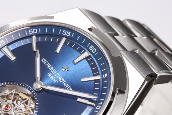 VC Overseas Tourbillon Ref 6000V/110A-B544 SS BBRF 1:1 Best Edition Blue Dial on SS Bracelet Tourb - Super Clone Watch | 1:1 Best Version