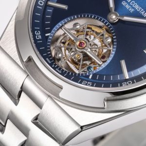 VC Overseas Tourbillon Ref 6000V/110A-B544 SS BBRF 1:1 Best Edition Blue Dial on SS Bracelet Tourb - Super Clone Watch | 1:1 Best Version