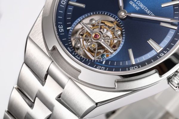 VC Overseas Tourbillon Ref 6000V/110A-B544 SS BBRF 1:1 Best Edition Blue Dial on SS Bracelet Tourb - Super Clone Watch | 1:1 Best Version