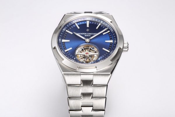 VC Overseas Tourbillon Ref 6000V/110A-B544 SS BBRF 1:1 Best Edition Blue Dial on SS Bracelet Tourb - Super Clone Watch | 1:1 Best Version
