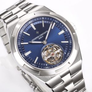 VC Overseas Tourbillon Ref 6000V/110A-B544 SS BBRF 1:1 Best Edition Blue Dial on SS Bracelet Tourb - Super Clone Watch | 1:1 Best Version