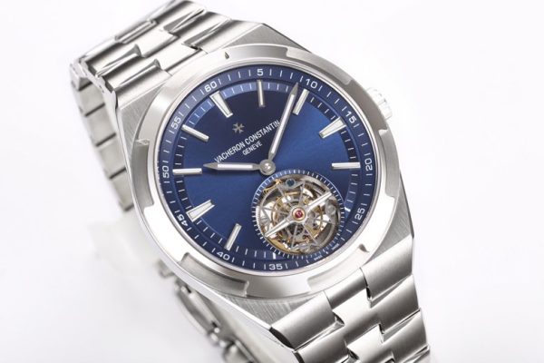 VC Overseas Tourbillon Ref 6000V/110A-B544 SS BBRF 1:1 Best Edition Blue Dial on SS Bracelet Tourb - Super Clone Watch | 1:1 Best Version