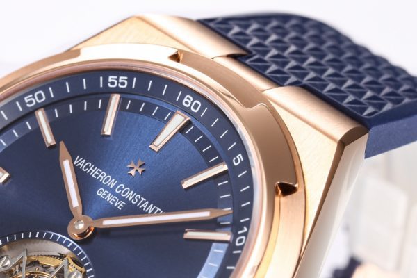 VC Overseas Tourbillon Ref 6000V/ BBRF 1:1 Best Edition Μπλε καντράν σε μπλε λουράκι από καουτσούκ Tourb - Super Clone Watch | 1:1 Best Version