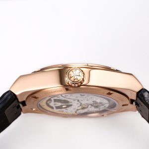 VC Overseas Tourbillon Ref 6000V RG BBRF 1:1 Best Edition Blaues Zifferblatt auf schwarzem Lederarmband Tourb - Super Clone Watch | 1:1 Best Version