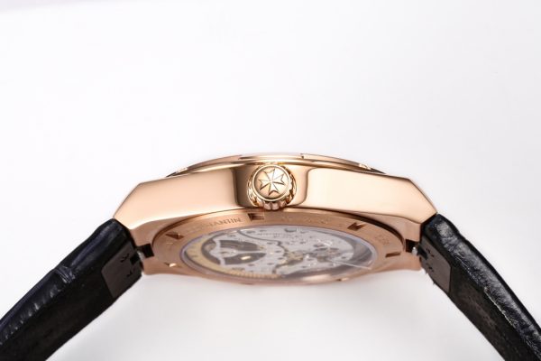 VC Overseas Tourbillon Ref 6000V RG BBRF 1:1 Best Edition Blaues Zifferblatt auf schwarzem Lederarmband Tourb - Super Clone Watch | 1:1 Best Version