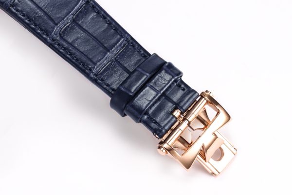 VC Overseas Tourbillon Ref 6000V RG BBRF 1:1 Best Edition Blaues Zifferblatt auf schwarzem Lederarmband Tourb - Super Clone Watch | 1:1 Best Version