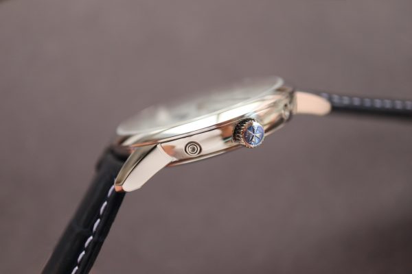 VC Patrimony 43175/000P-B190 SS MXF ホワイトダイアル ブラックレザーストラップ - スーパークローンウォッチ｜1:1ベストバージョン