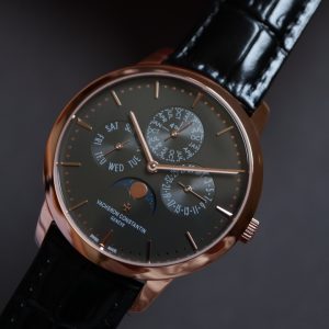 VC Patrimony 43175/000R-B343 RG MXF Black Dial on Black leather strap 1120QP - Super Clone Watch | 1:1 Best Version