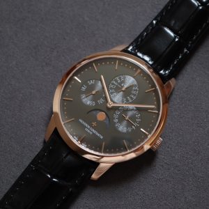 VC Patrimony 43175/000R-B343 RG MXF Black Dial on Black leather strap 1120QP - Super Clone Watch | 1:1 Best Version