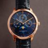 VC Patrimony 43175/000R-9687 RG MXF Blue Dial on Blue leather strap 1120QP - Super Clone Watch | 1:1 Best Version