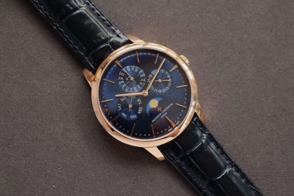 VC Patrimony 43175/000R-9687 RG MXF Blue Dial on Blue leather strap 1120QP - Super Clone Watch | 1:1 Best Version