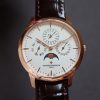 VC Patrimony 43175/000R-9687 RG MXF White Dial on Brown leather strap 1120QP - Super Clone Watch | 1:1 Best Version