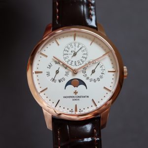 VC Patrimony 43175/000R-9687 RG MXF White Dial on Brown leather strap 1120QP - Super Clone Watch | 1:1 Best Version