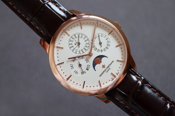 VC Patrimony 43175/000R-9687 RG MXF White Dial on Brown leather strap 1120QP - Super Clone Watch | 1:1 Best Version