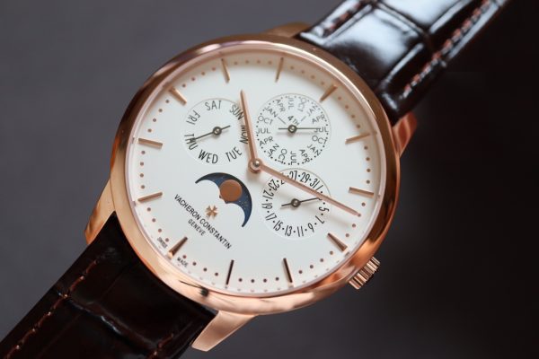 VC Patrimony 43175/000R-9687 RG MXF White Dial on Brown leather strap 1120QP - Super Clone Watch | 1:1 Best Version