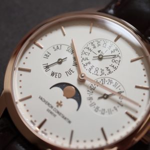 VC Patrimony 43175/000R-9687 RG MXF White Dial on Brown leather strap 1120QP - Super Clone Watch | 1:1 Best Version