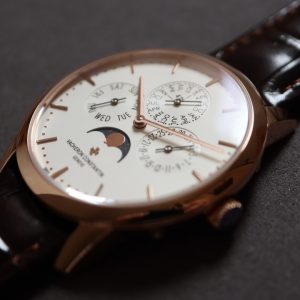 VC Patrimony 43175/000R-9687 RG MXF White Dial on Brown leather strap 1120QP - Super Clone Watch | 1:1 Best Version