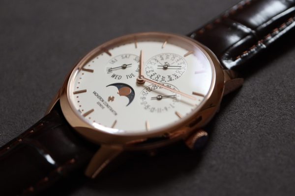 VC Patrimony 43175/000R-9687 RG MXF White Dial on Brown leather strap 1120QP - Super Clone Watch | 1:1 Best Version